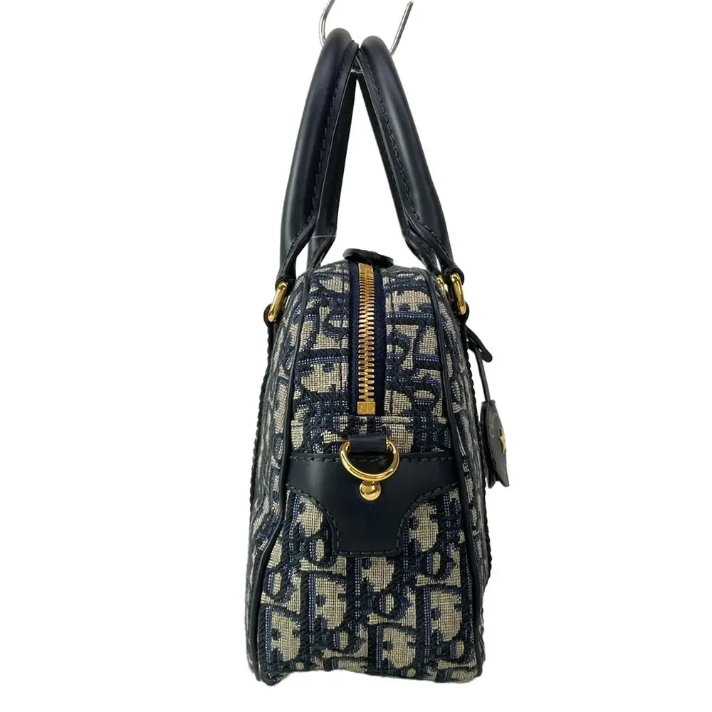 Christian Dior Handbag Dark Navy White